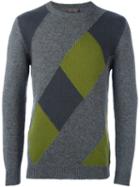Etro Checked Jumper, Men's, Size: Xl, Grey, Cashmere/yak/virgin Wool