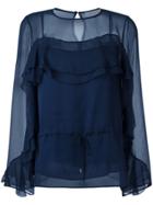 See By Chloé 'ruffle' Blouse - Blue