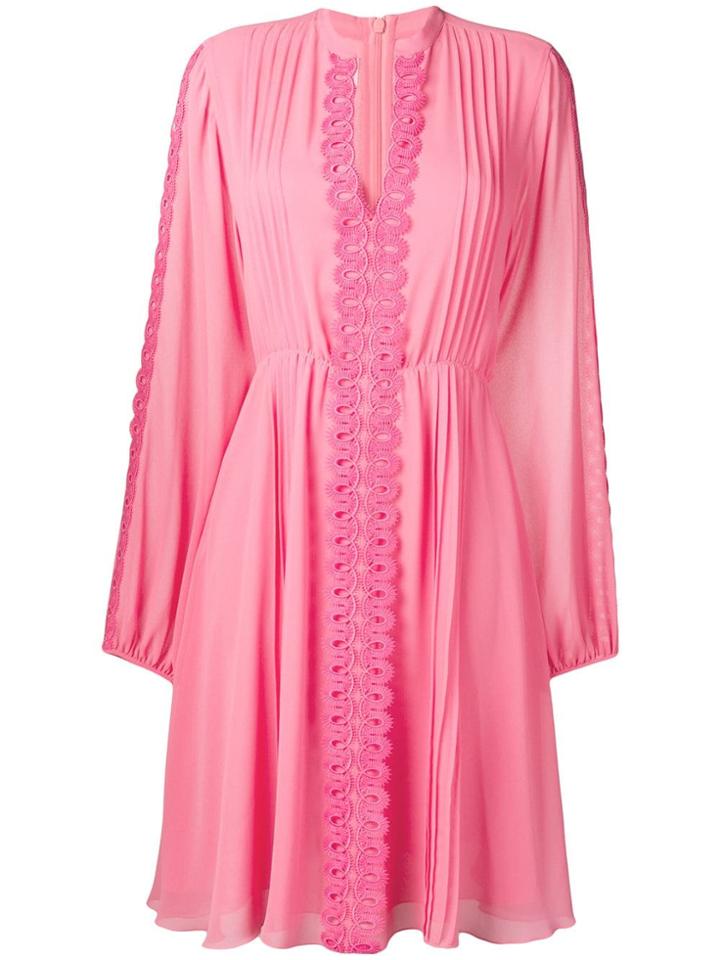 Giamba Embroidered Detail Dress - Pink