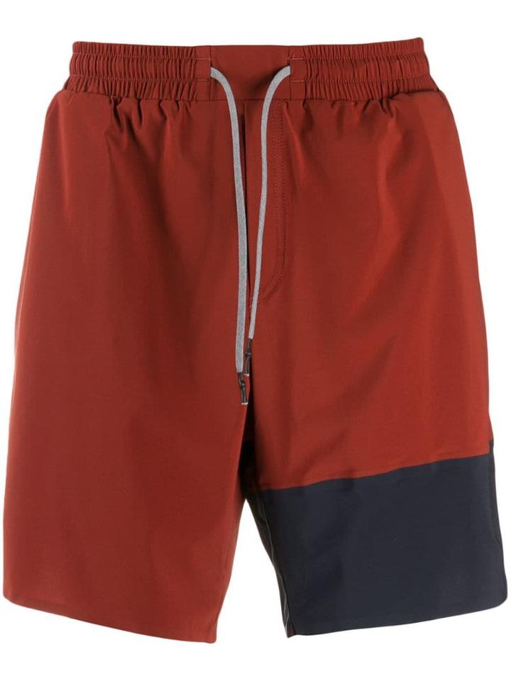 Falke Panelled Sports Shorts - Red