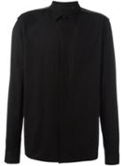 Haider Ackermann Striped Detail Shirt, Men's, Size: Small, Black, Cotton/acrylic/polyamide/virgin Wool