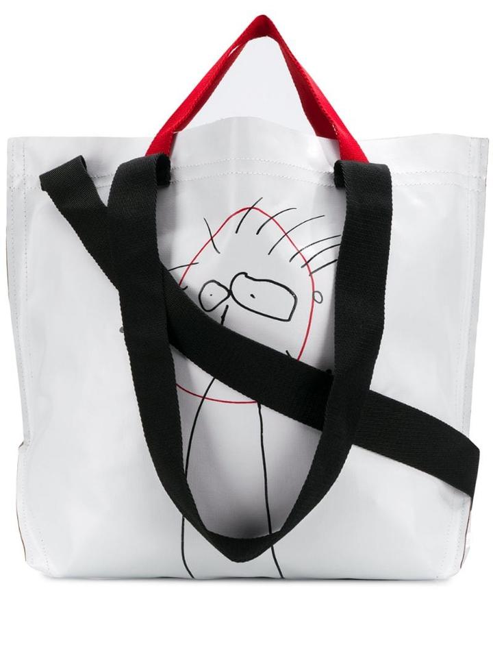 Plan C Drawing Detail Tote Bag - White