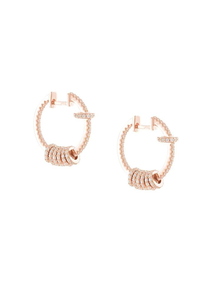 Apm Monaco Small Crystal Earrings - Gold