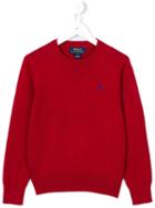 Ralph Lauren Kids Crew Neck Jumper, Boy's, Size: 8 Yrs, Red