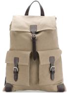 Holland & Holland Canvas Drawstring Backpack - Nude & Neutrals