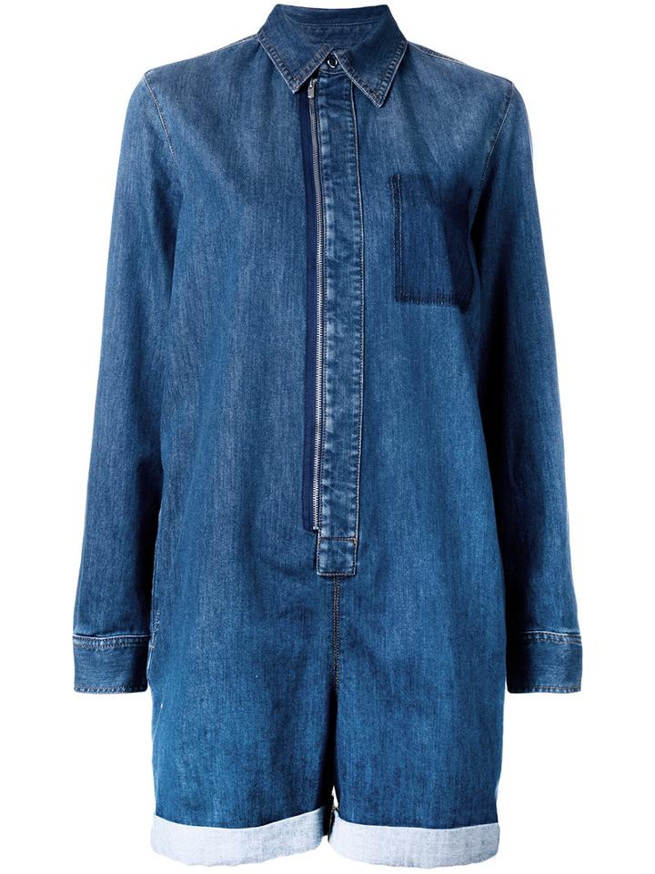 Stella Mccartney Denim Jumpsuit, Women's, Size: 42, Blue, Cotton/spandex/elastane