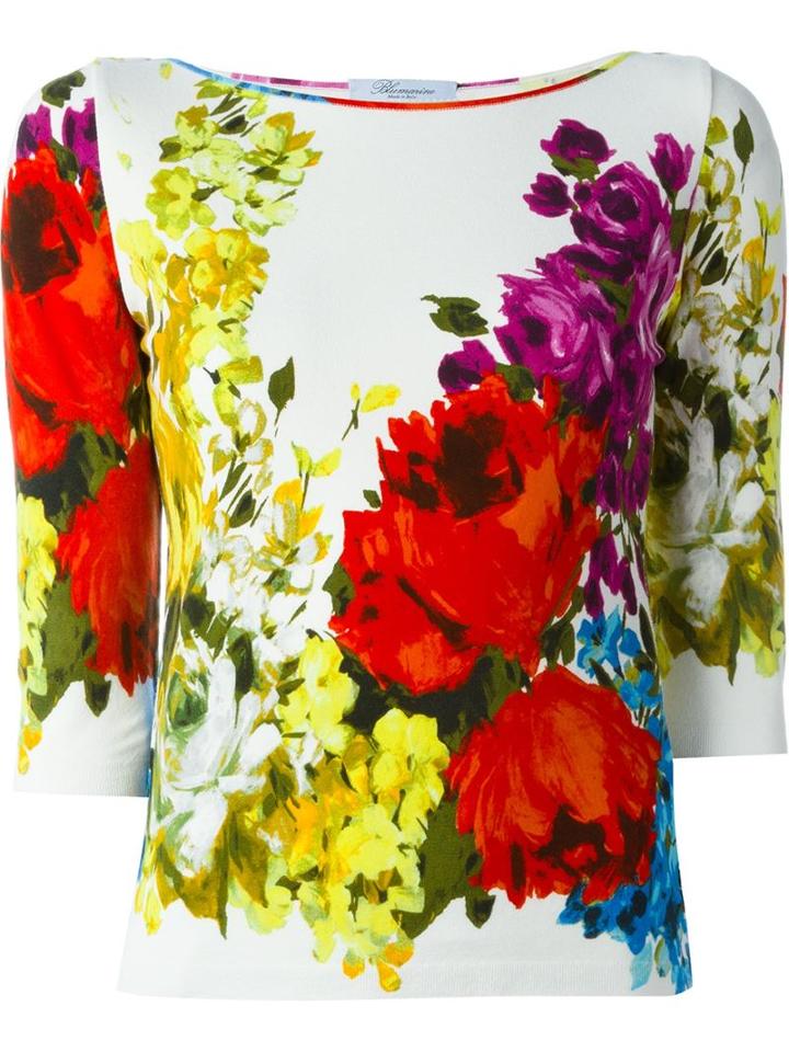 Blumarine Floral Print Jumper