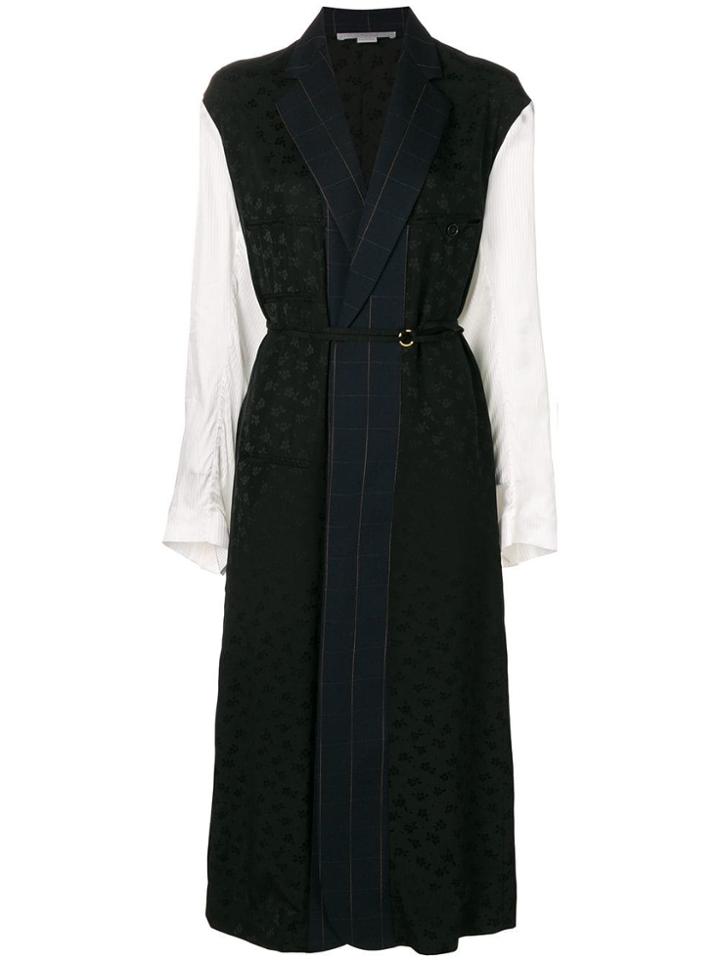 Stella Mccartney Colour-block Embroidered Dress - Black