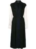 Stella Mccartney Colour-block Embroidered Dress - Black