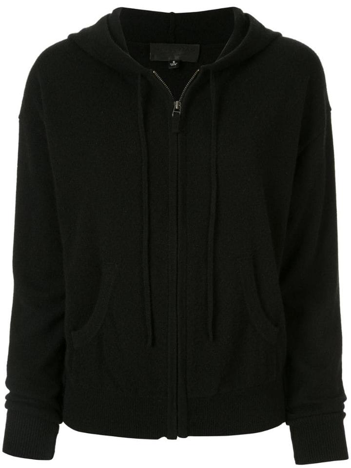 Nili Lotan Cashmere Zip-up Hoodie - Black