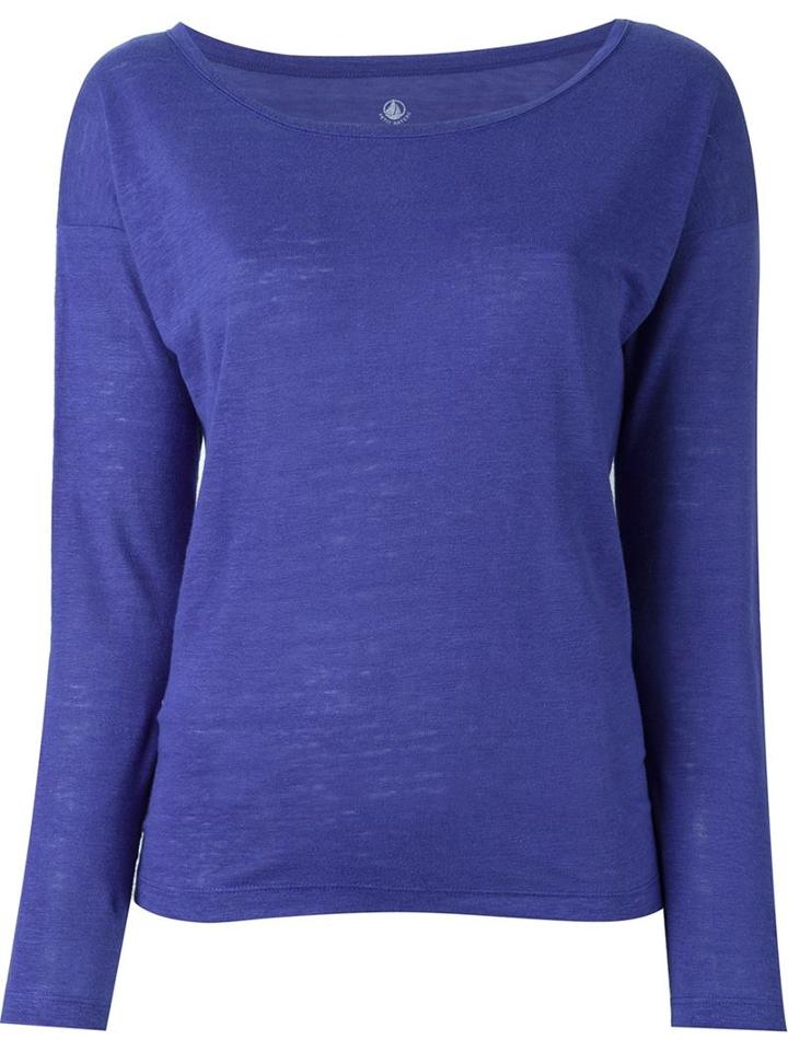 Petit Bateau Collar Trim Detail Boat Neck Jumper