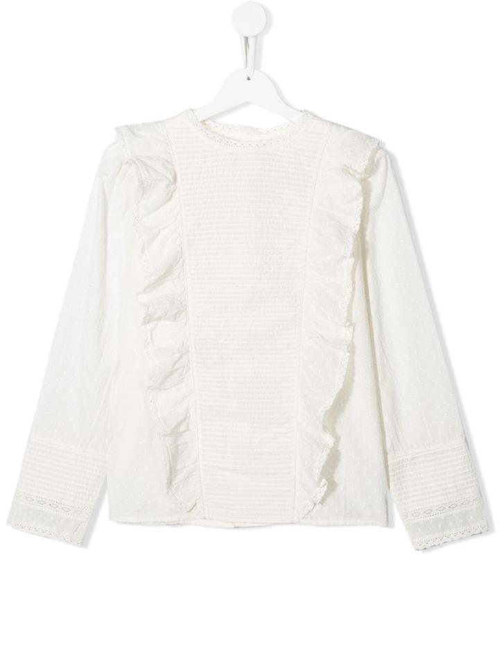 Bonpoint Teen Frilled Blouse - White