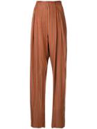 Anteprima Riga Jacquard Wide Leg Trousers - Orange