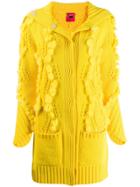 Blumarine Knitted Cardi-coat - Yellow