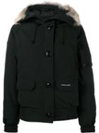 Canada Goose Zipped Hooded Coat, Women's, Size: Small, Black, Cotton/feather Down/nylon/coyote Fur