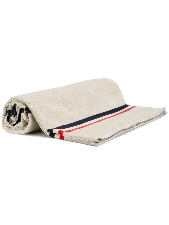 Moncler Logo Beach Towel - White