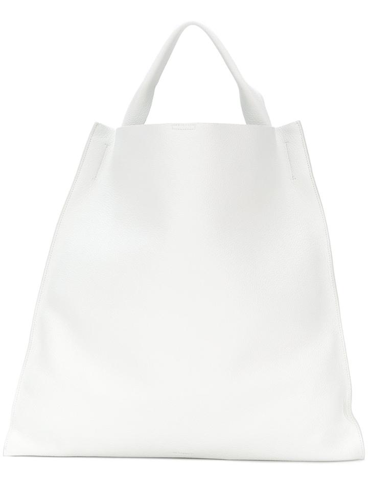 Jil Sander Oversized Tote - White