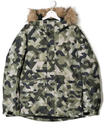 Rossignol Kids Teen Reversible Parka Jacket - Green