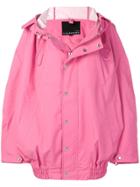 Chen Peng Oversized Hooded Jacket - Pink