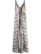 Temperley London Embroidered Maxi Dress - Neutrals