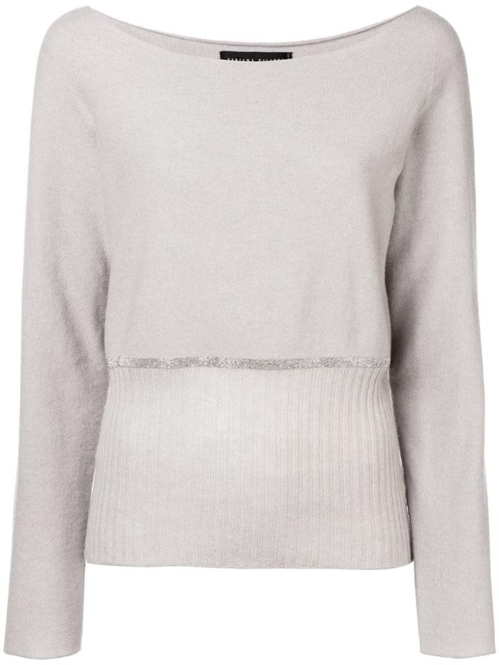 Fabiana Filippi Cashmere Embellished Sweater - Grey