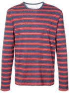 Cynthia Rowley Longsleeved Striped T-shirt - Red