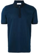 Cerruti 1881 - Contrast Collar Polo Shirt - Men - Cotton - M, Blue, Cotton