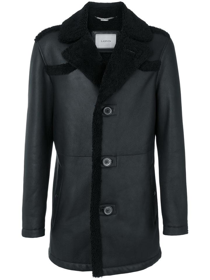 Lanvin - Shearling Coat - Men - Lamb Skin - 46, Black, Lamb Skin