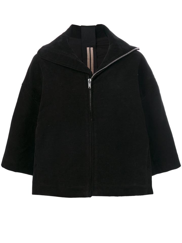 Rick Owens Drkshdw Oversized Cropped Jacket - Black