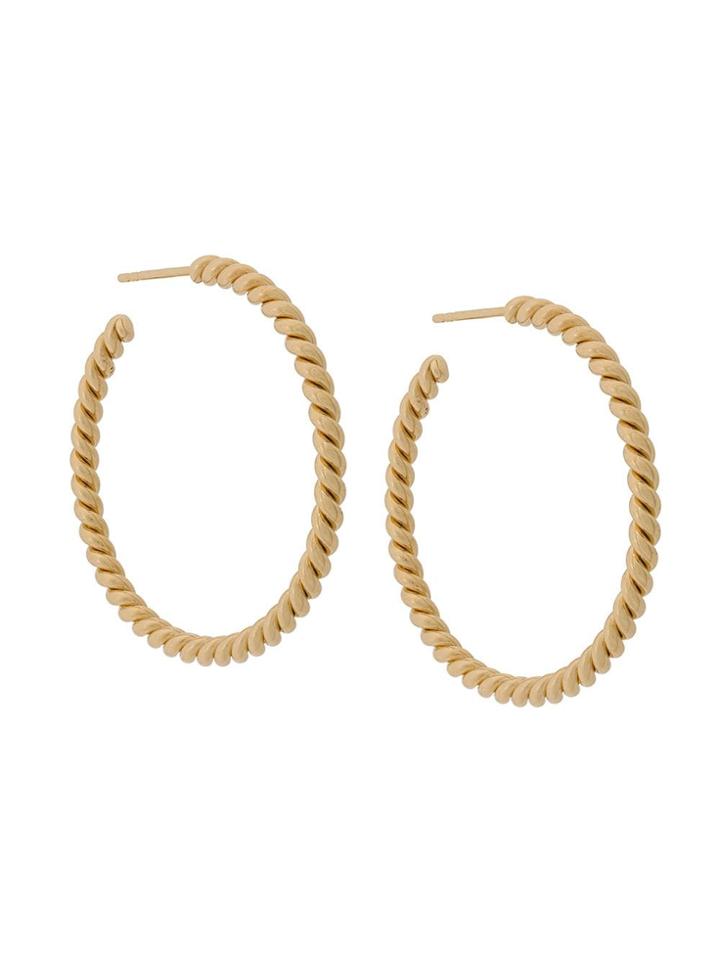 Isabel Lennse Xl Twisted Hoop Earrings - Gold