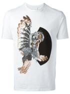 Neil Barrett - Mechanical Owl Print T-shirt - Men - Cotton - S, White, Cotton