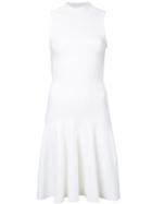 Carven Band Collar Dress - White