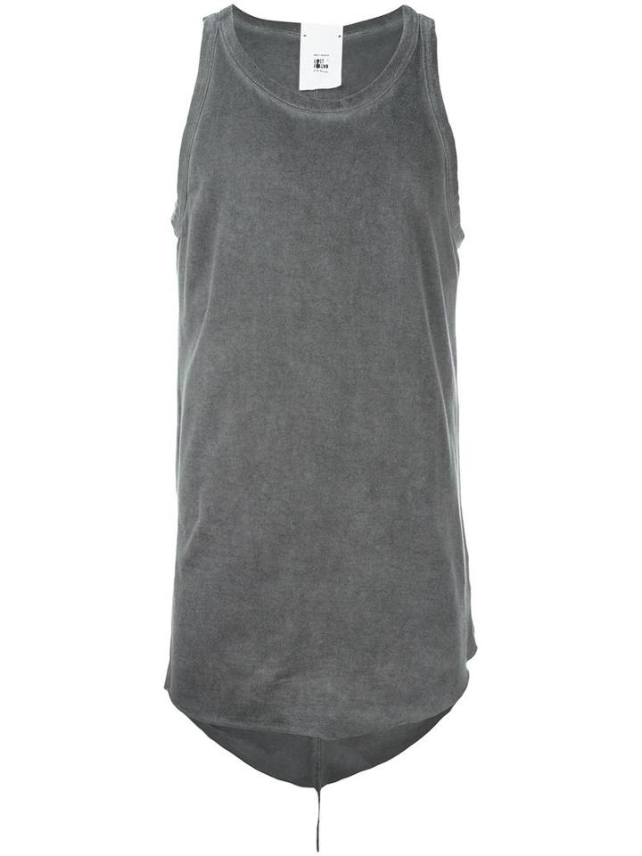 Lost & Found Rooms Round Neck Tank, Men's, Size: Large, Black, Cotton