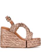 Clergerie Ally Wedge Sandals - Brown