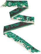 Fendi Wrappy Floral Scarf - Green