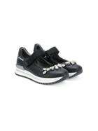 Simonetta Embellished Ballerinas - Black