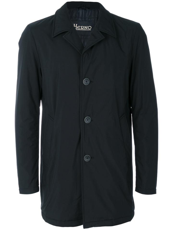 Herno Button-down Collared Jacket - Blue