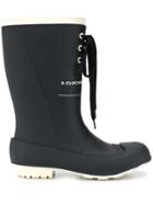 Undercover Lace-up Wellies - Black