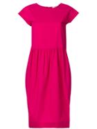 Odeeh Flared Poplin Shirt Dress - Pink & Purple