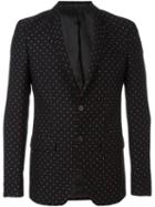 Givenchy Pattern Print Blazer, Men's, Size: 54, Black, Wool/polyester/cotton/cupro
