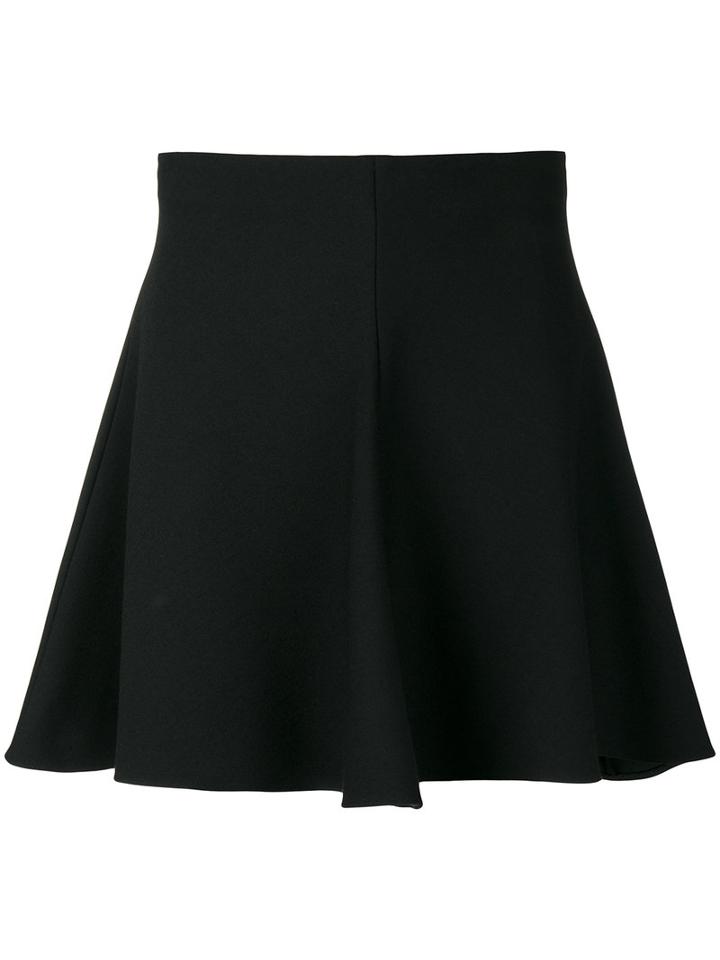 Red Valentino - Skater Skirt - Women - Cotton/polyester/spandex/elastane/wool - 42, Black, Cotton/polyester/spandex/elastane/wool