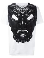 Marcelo Burlon County Of Milan Mask Print T-shirt, Men's, Size: Medium, White, Cotton