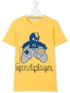 Fendi Kids Teen Printed T-shirt - Yellow
