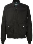 321 Zip Flight Jacket, Men's, Size: M, Black, Cotton/polyester