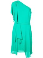 Halston Heritage One Shoulder Dress - Green