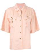 Chanel Vintage Pleated Collar Shirt - Nude & Neutrals