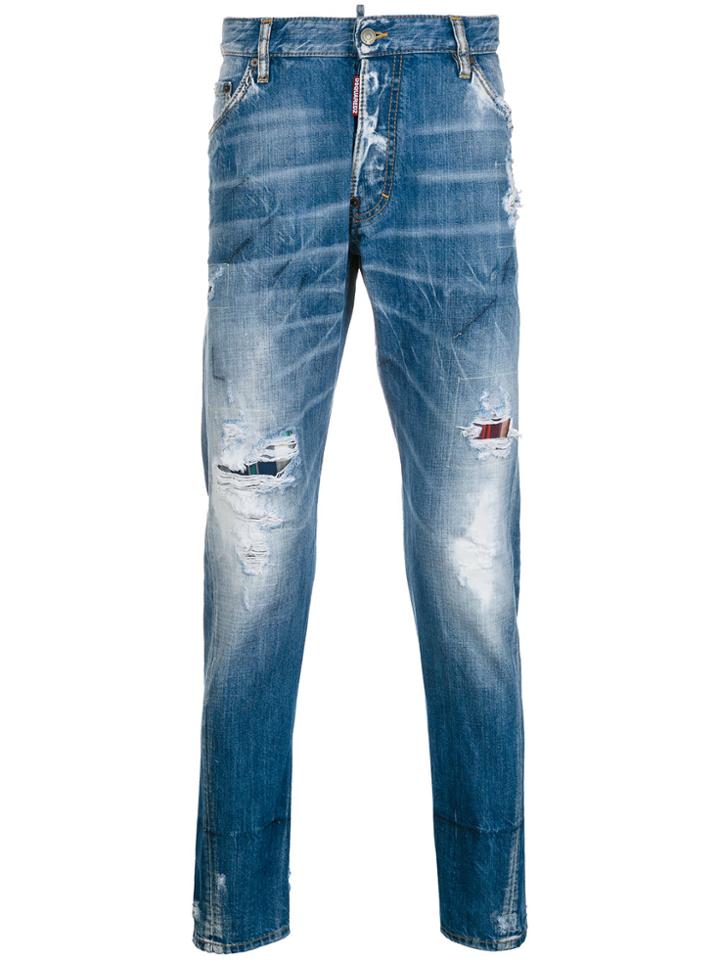 Dsquared2 Classic Kenny Distressed Jeans - Blue