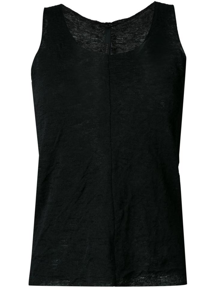 Forme D'expression 'double Knit' Tank Top, Women's, Size: Medium, Black, Cotton/linen/flax