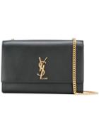 Saint Laurent Large 'kate Monogram' Satchel Shoulder Bag, Women's, Black, Calf Leather