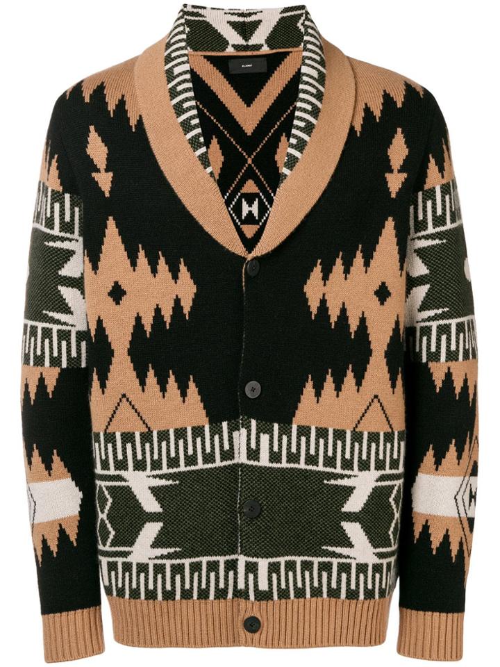 Alanui Ethnic Knitted Cardigan - Brown